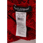 Dolce & Gabbana Red Floral Ricamo Sheath Long Dress SIG60570-1
