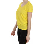 Dsquared² Yellow Round Neck Short Sleeve Shirt Top Blouse TSH3832-38