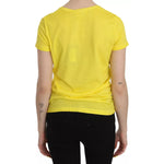 Dsquared² Yellow Round Neck Short Sleeve Shirt Top Blouse TSH3832-38
