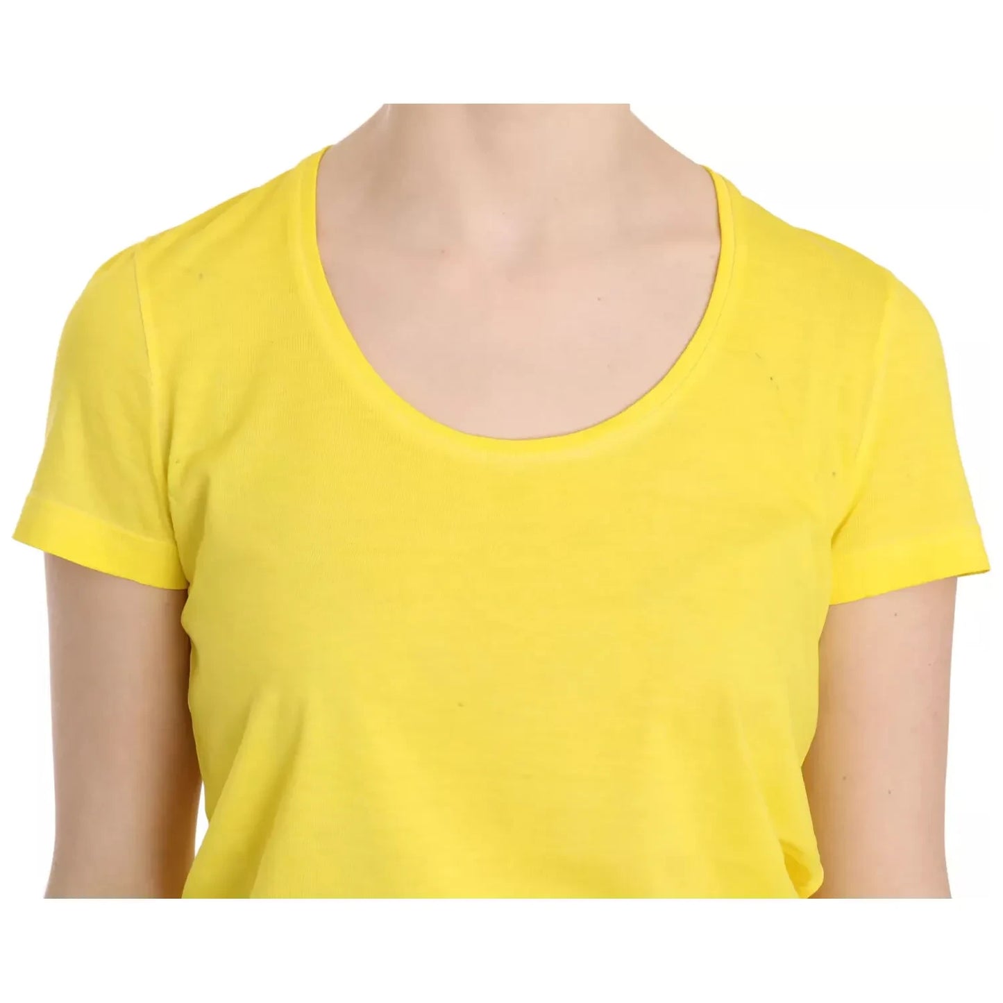 Dsquared² Yellow Round Neck Short Sleeve Shirt Top Blouse TSH3832-38