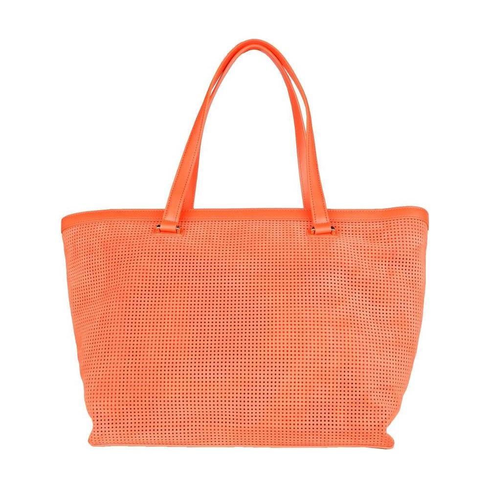 Cavalli Class Orange Calfskin Women Handbag CACL-5368