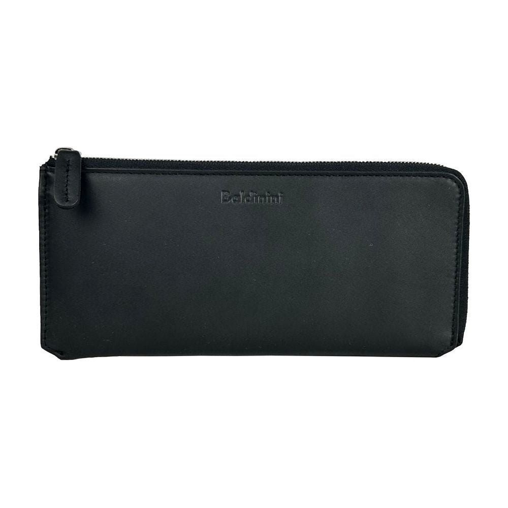 Baldinini Trend Elegant Black Leather Travel Organizer BA-10163