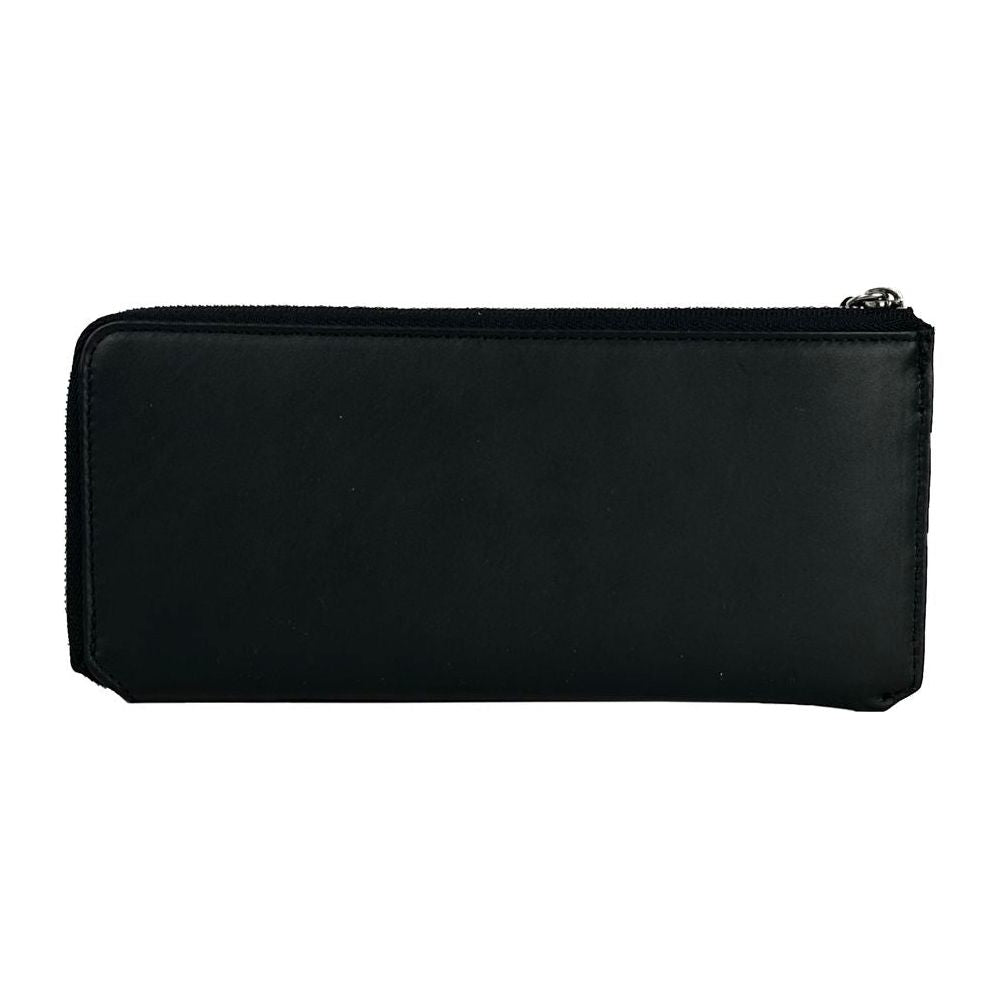 Baldinini Trend Elegant Black Leather Travel Organizer BA-10163