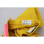 Dsquared² Yellow Cotton High Waist Baggy Women Hotpants Shorts PAN74530-38
