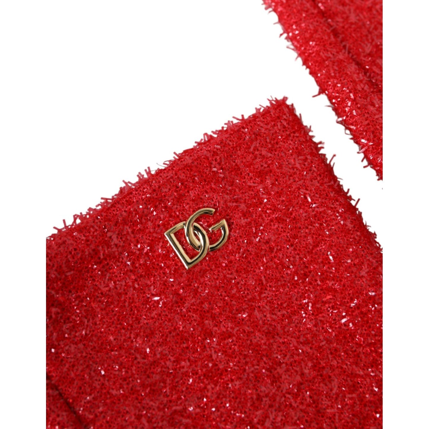 Dolce & Gabbana Red Lurex Fantasia Mid Arm Length Gloves LB30115-7.5