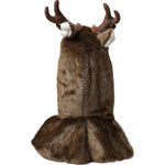 Dolce & Gabbana Brown Deer Faux Fur Whole Head Hat HAT9557