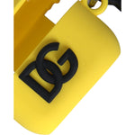 Dolce & Gabbana Yellow Silicone Logo Embossed Airpods Case SMY10258