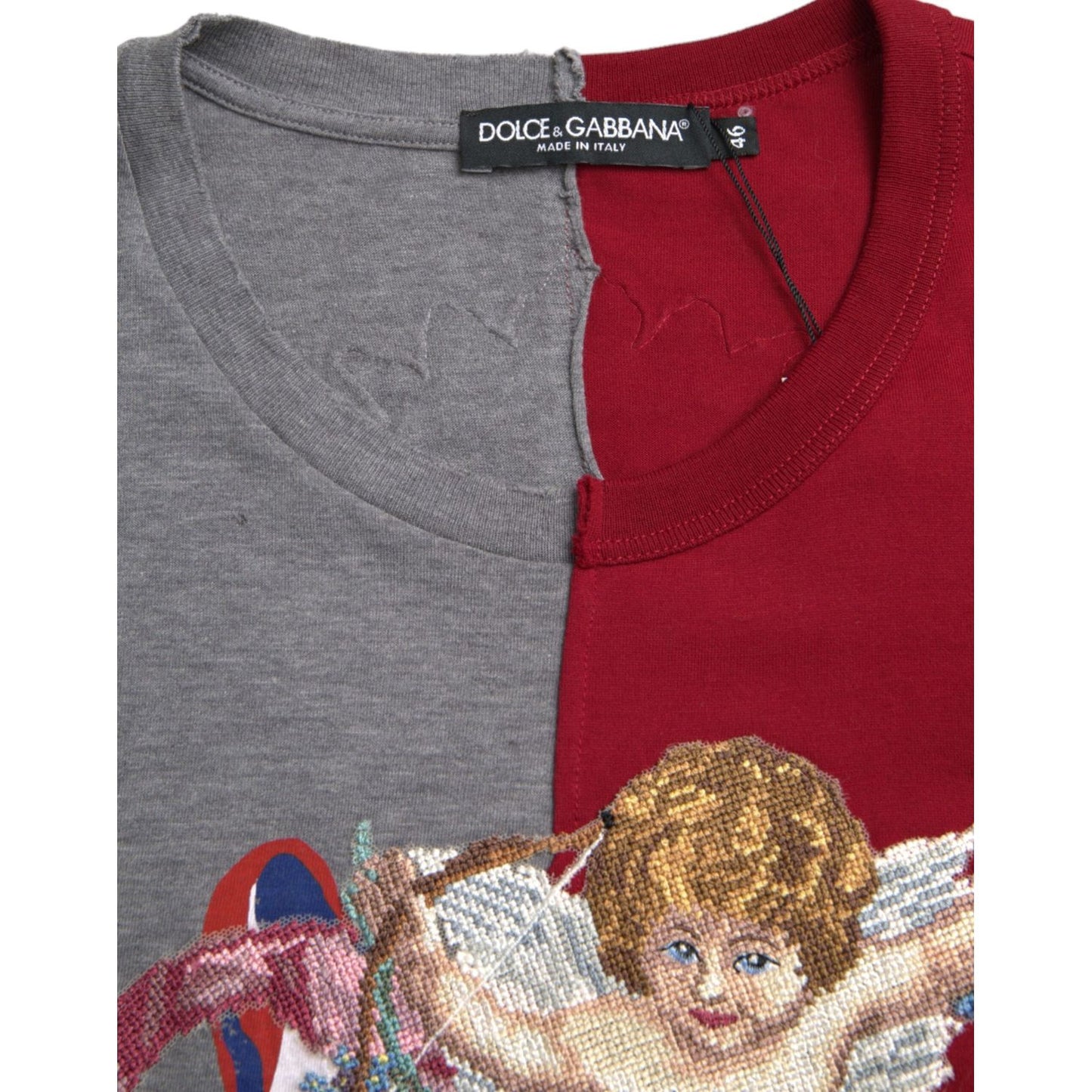 Dolce & Gabbana Multicolor Graphic Short Sleeve T-shirt TSH86274-46