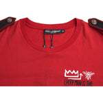 Dolce & Gabbana Red Cotton Graphic Print Crew Neck T-shirt TSH84523-44