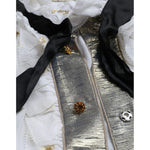 Dolce & Gabbana Off White Silk Blend Ascot Collar Blouse Top TSH851999-42