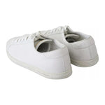 Dolce & Gabbana White Saint Tropez Lace Up Men Sneakers Men Shoes Dolce & Gabbana Light Gray