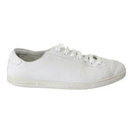 Dolce & Gabbana White Saint Tropez Lace Up Men Sneakers Men Shoes Dolce & Gabbana Light Gray