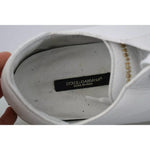 Dolce & Gabbana White Saint Tropez Lace Up Men Sneakers Men Shoes Dolce & Gabbana Light Slate Gray