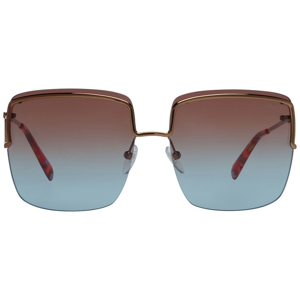 Emilio Pucci Bronze Metal Sunglasses
