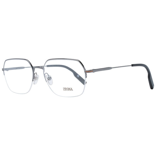 Ermenegildo Zegna Gray Men Glasses Frame