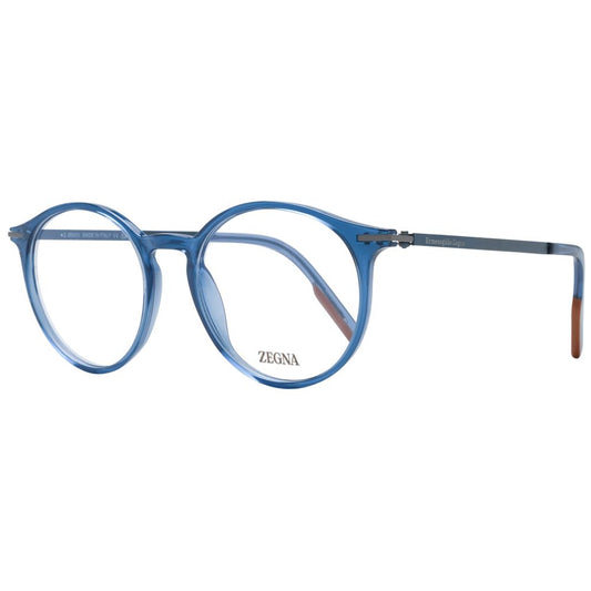 Ermenegildo Zegna Blue Men Glasses Frame