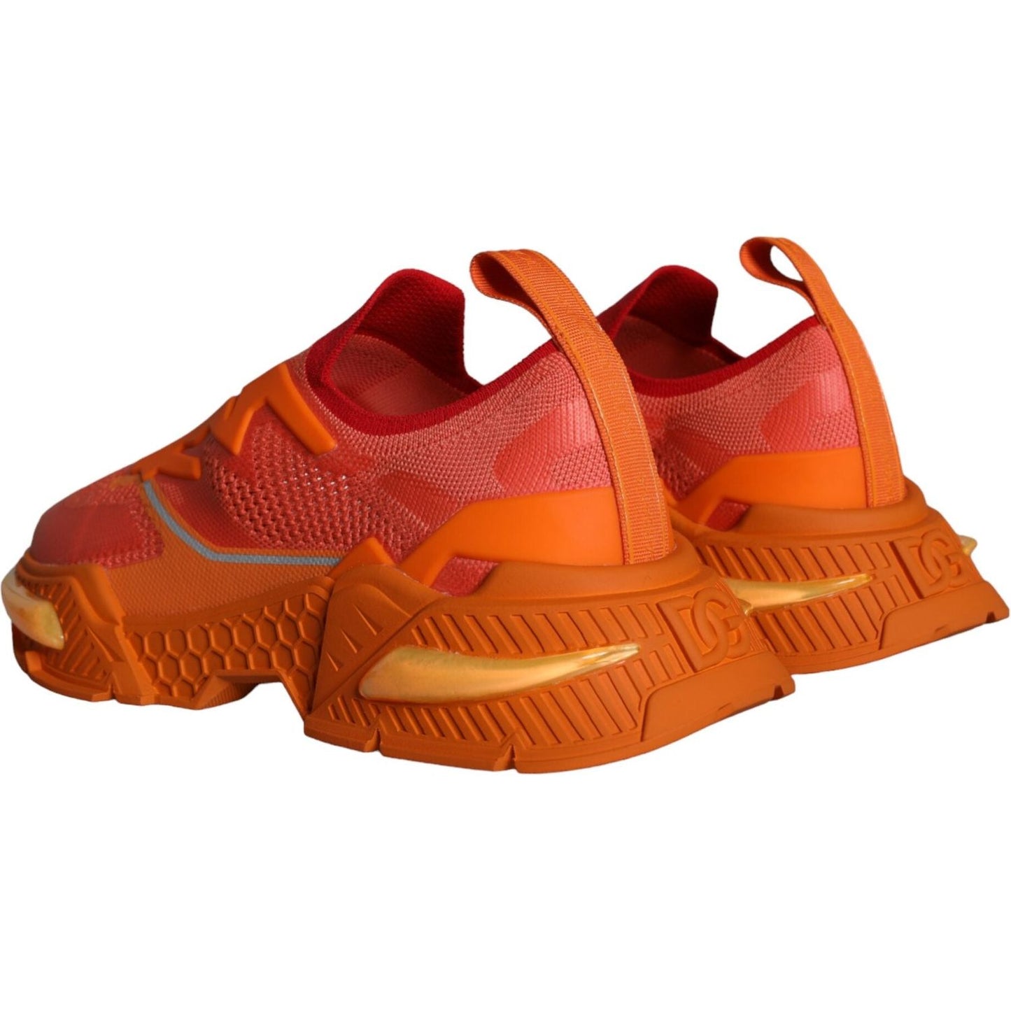 Dolce & Gabbana Orange Airmaster Low Top Men Sneakers Shoes MV5831-44