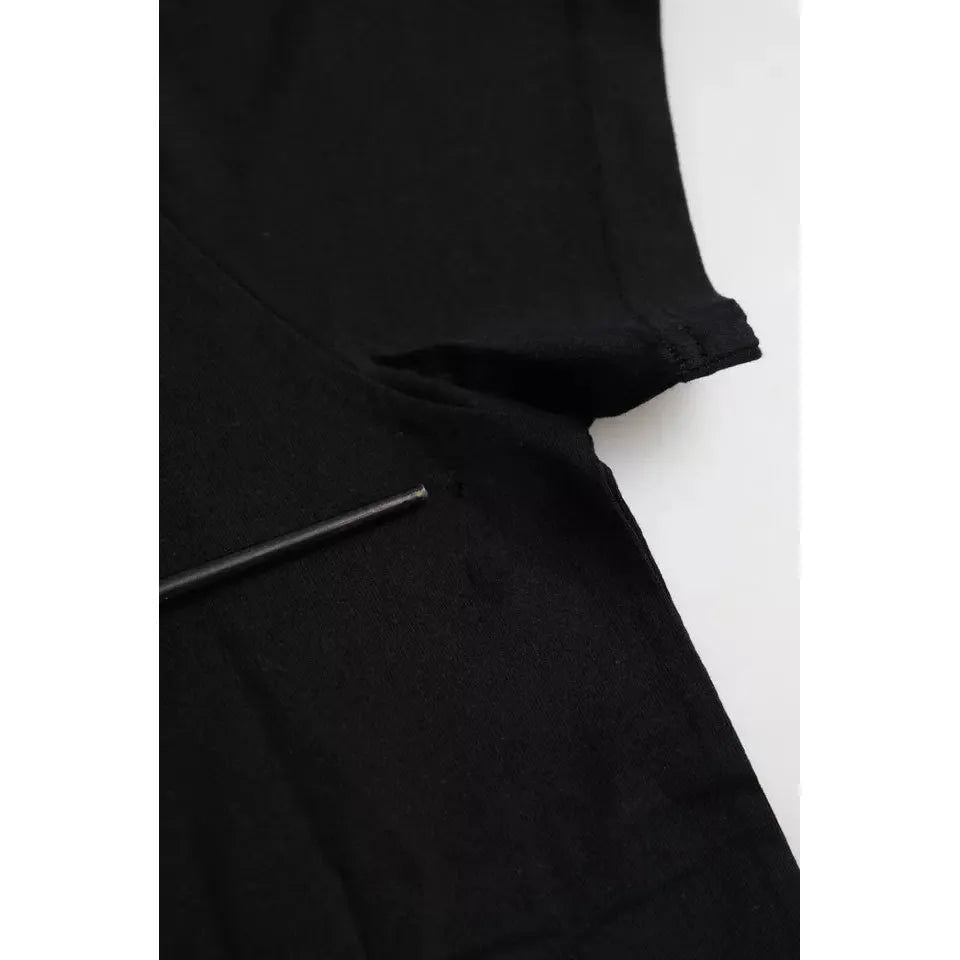 Balenciaga Black Cotton Logo Crew Neck Short Sleeves T-shirt TSH85024-L