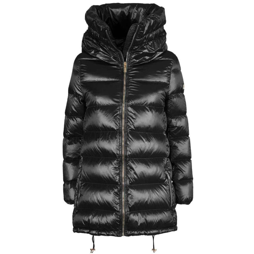 Yes Zee Black Nylon Women Jacket YE-13694-M