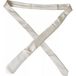 Dolce & Gabbana Off White 100% Silk Adjustable Necktie Men Tie KRA3354