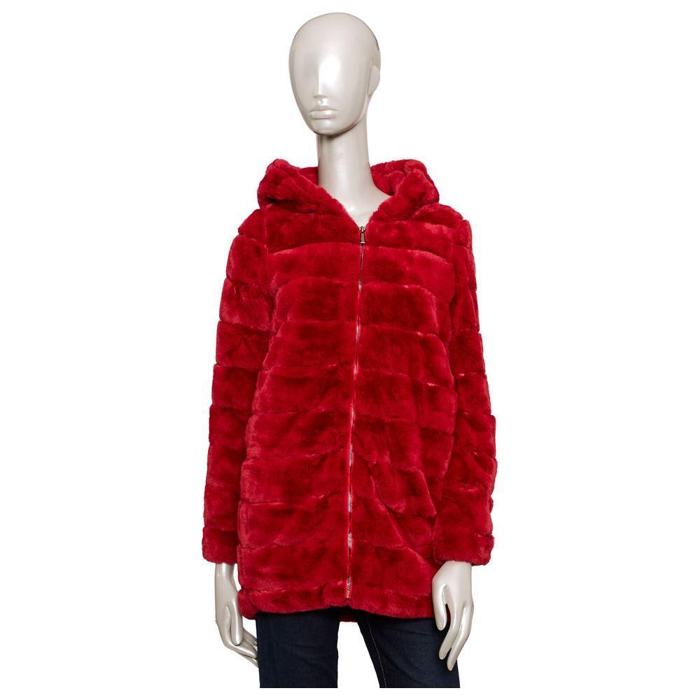 Baldinini Trend Red Polyester Women Jacket BA-24582-S