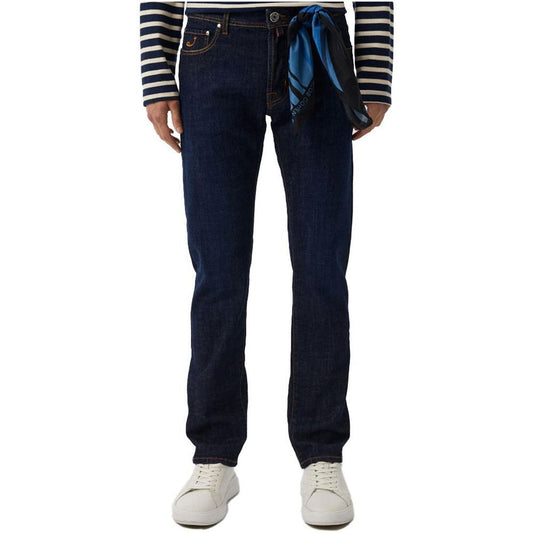 Jacob Cohen Blue Cotton Men Jeans