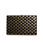 Dolce & Gabbana Gold Crystal Bifold Clutch Evening Party Women Purse Bag BAG1534
