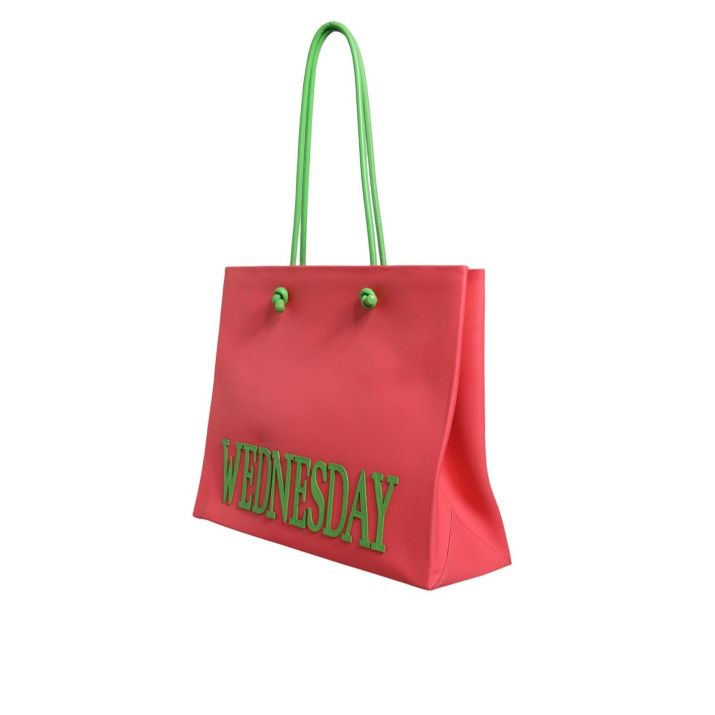 Alberta Ferretti Pink Leather Weekend Wednesday Shopping Tote Bag