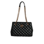 Versace Black Quilted Nappa Leather Shoulder Chain Strap Bag BAG1608
