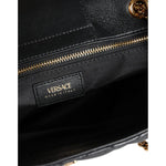 Versace Black Quilted Nappa Leather Shoulder Chain Strap Bag BAG1608