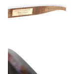 Dolce & Gabbana Multicolor Wood Crystal Brass Frame Floral Hand Paint Sunglasses GLA1346