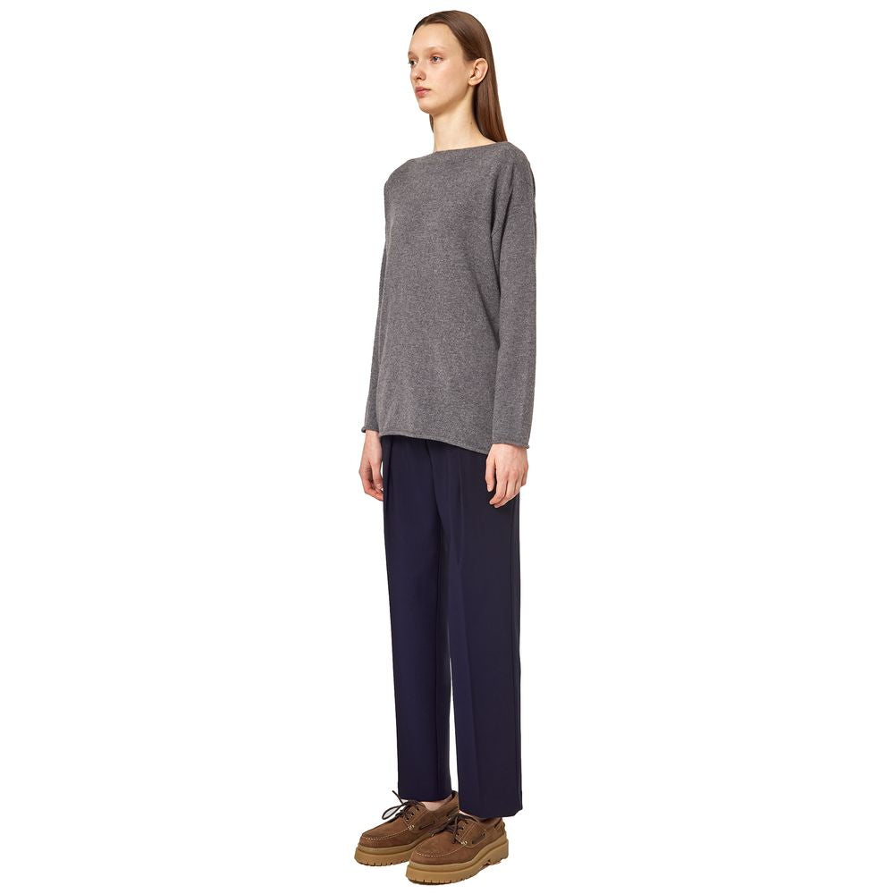 Alpha Studio Gray Cashmere Sweater AL-13840-IT42|M