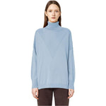 Alpha Studio Light Blue Silk Women Sweater AL-13844-IT38|XS