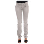 Costume National Gray Wash Cotton Slim Jeans SIG30122-1