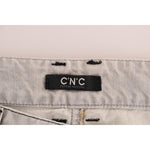 Costume National Gray Wash Cotton Slim Jeans SIG30122-1