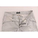 Costume National Gray Wash Cotton Slim Jeans SIG30122-1