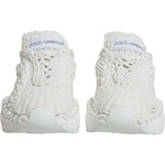 Dolce & Gabbana White Knitted Daymaster Sneakers Shoes LA11962-39
