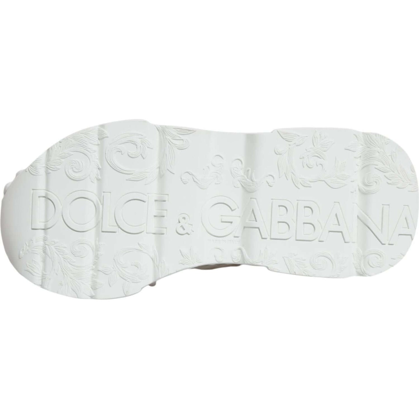 Dolce & Gabbana White Knitted Daymaster Sneakers Shoes LA11962-39