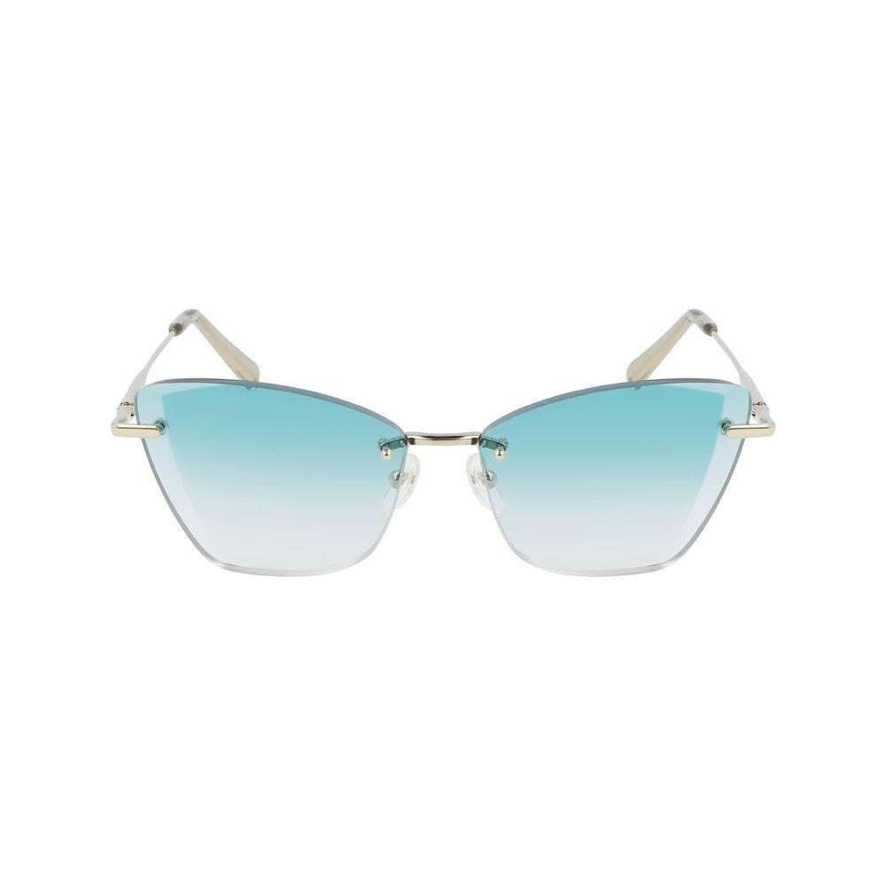 Longchamp Gold Metal Sunglasses LOLO141S732AC