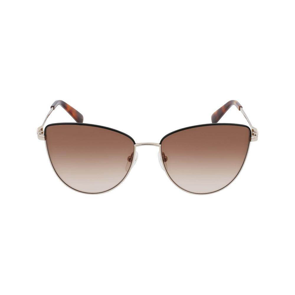 Longchamp Gold Metal Sunglasses LOLO152S720AC