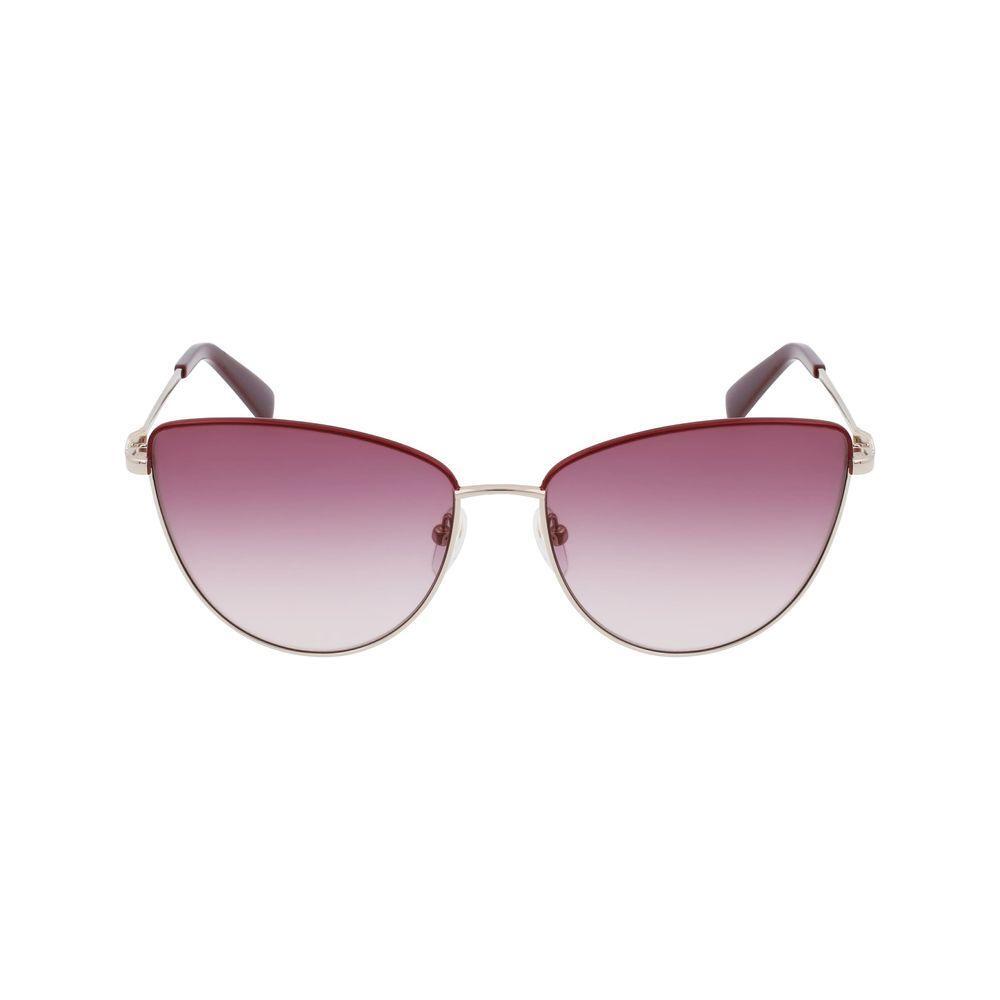 Longchamp Gold Metal Sunglasses LOLO152S721AC