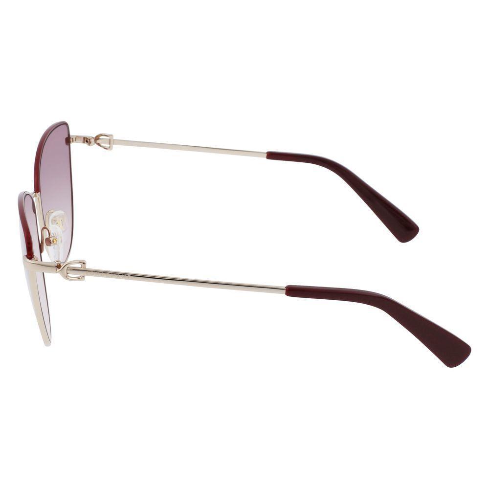 Longchamp Gold Metal Sunglasses LOLO152S721AC