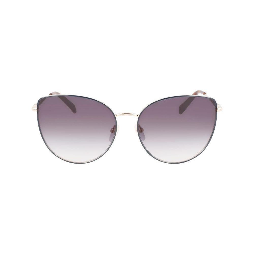 Longchamp Gold Metal Sunglasses LOLO158S713AC