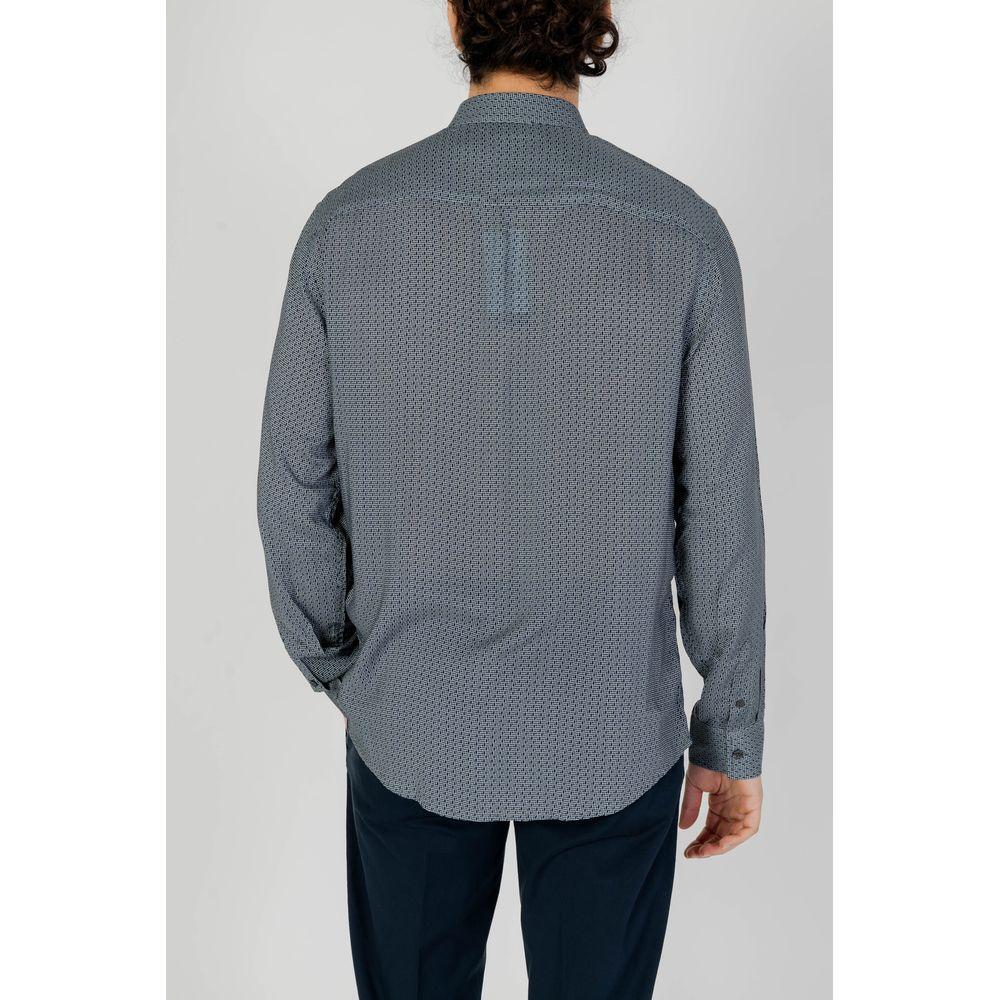 Armani Exchange Gray Viscose Shirt AR-13323400136-IT44 | S