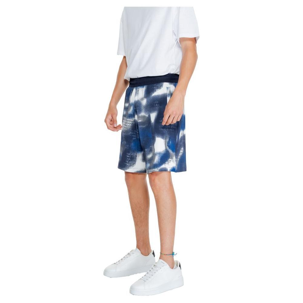 Armani Exchange Blue Cotton Bermuda AR-14793100010-IT48 | L