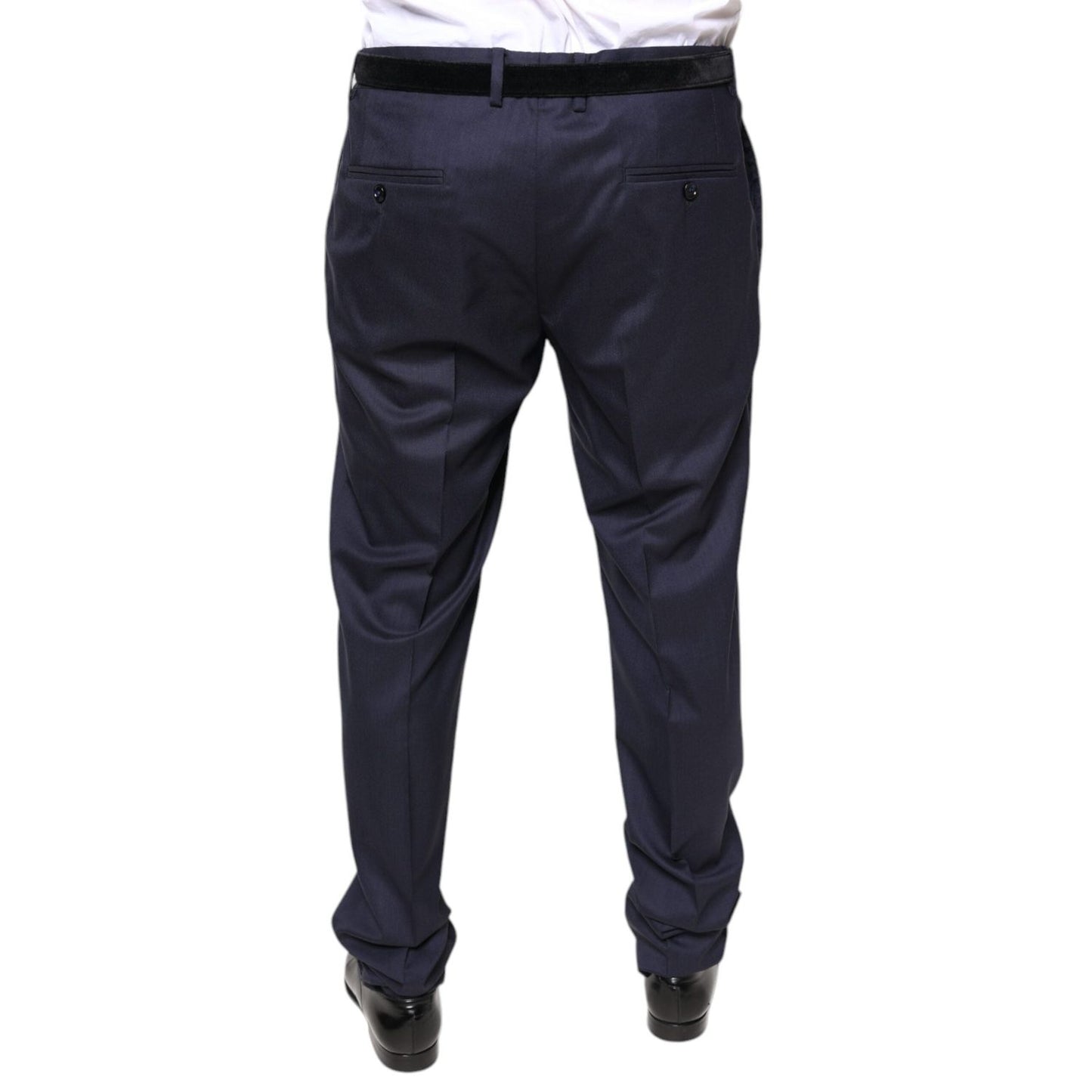 Dolce & Gabbana Blue Wool Skinny Formal Dress Pants PAN75561-54