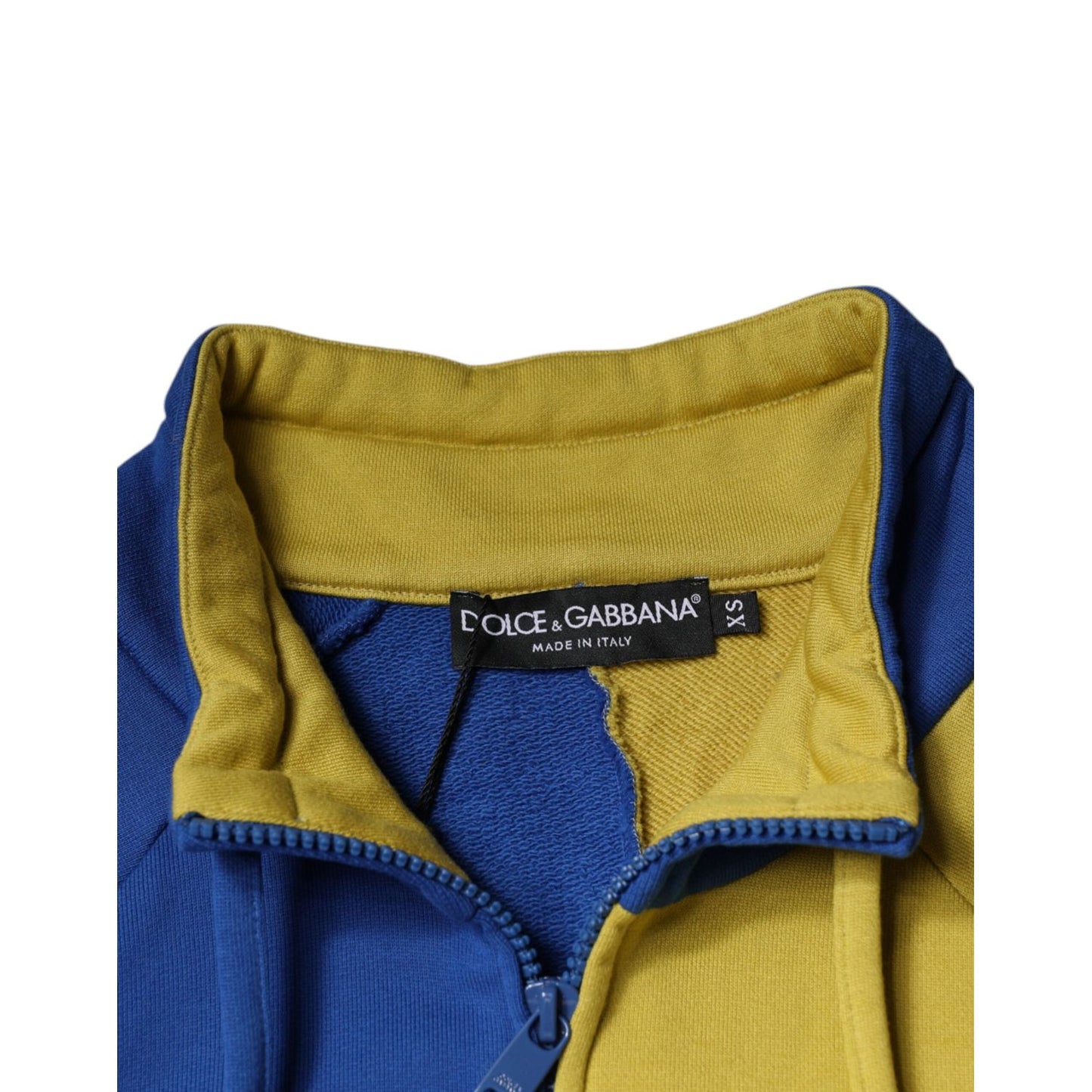 Dolce & Gabbana Multicolor Patchwork Men Sweatshirt Sweater Dolce & Gabbana