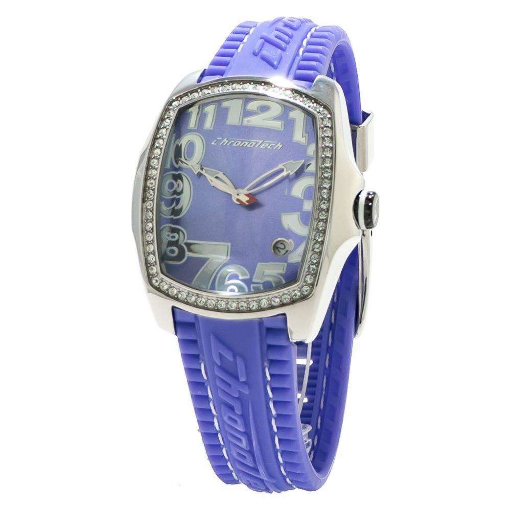 Chronotech Blue Rubber Sport Watch