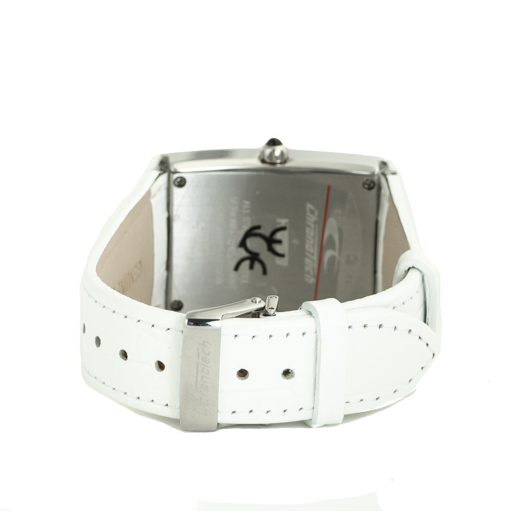 Chronotech White Leather Dress Watch Chronotech