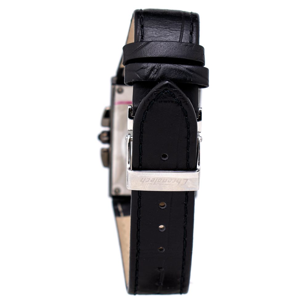 Chronotech Black Leather Dress Watch Chronotech